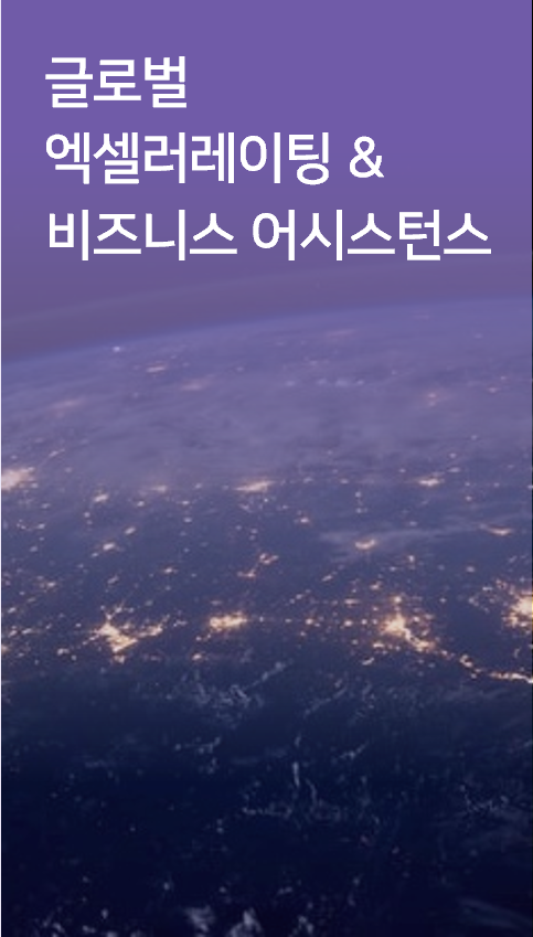 글로벌 액셀러레이팅 & 비즈니스 어시스턴스 소개